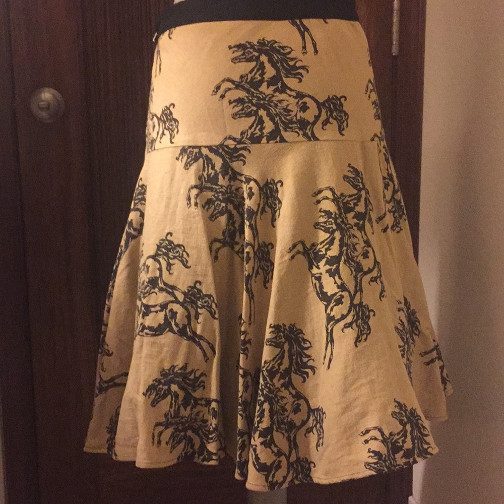 Anthropologie Linen skirt